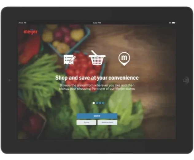 online grocery shopping for in-store pick-ups