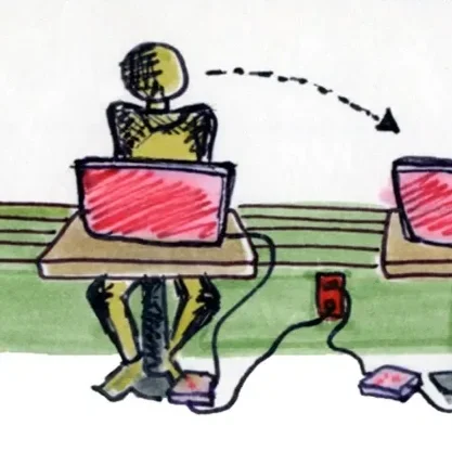 think coffee together: trust in public space (calm tech intervention)