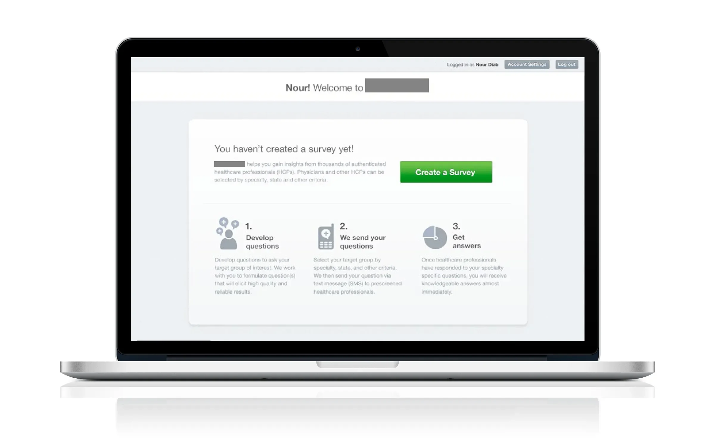 SMS-based medical survey platform