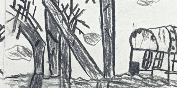 Charcoal Sketching in Nature