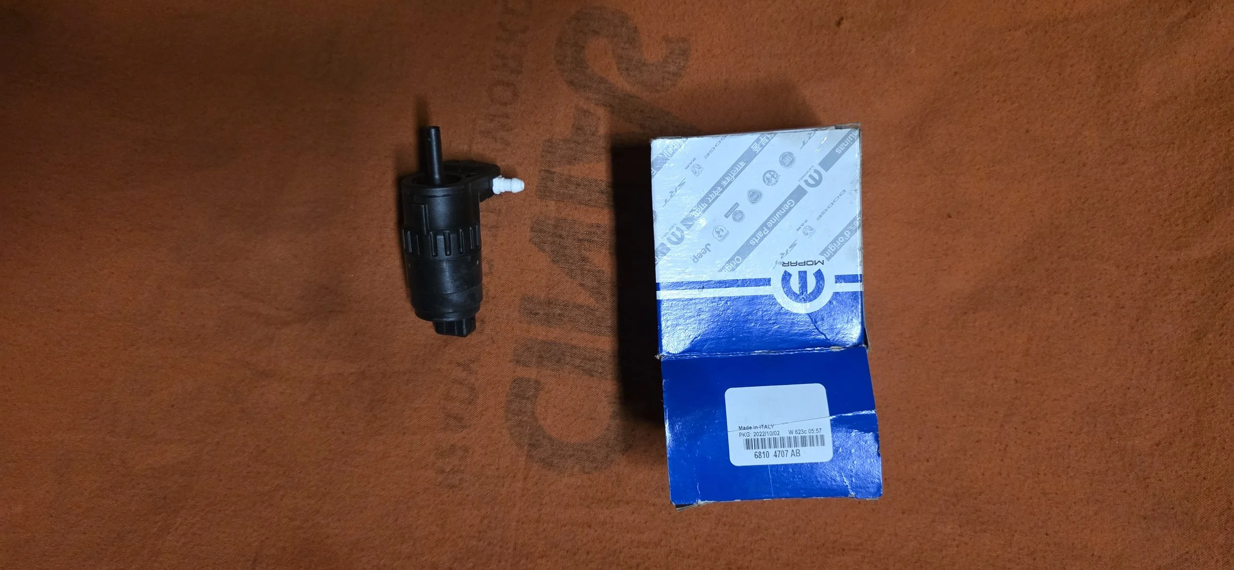 Fiat 500 Washer Fluid Motor
