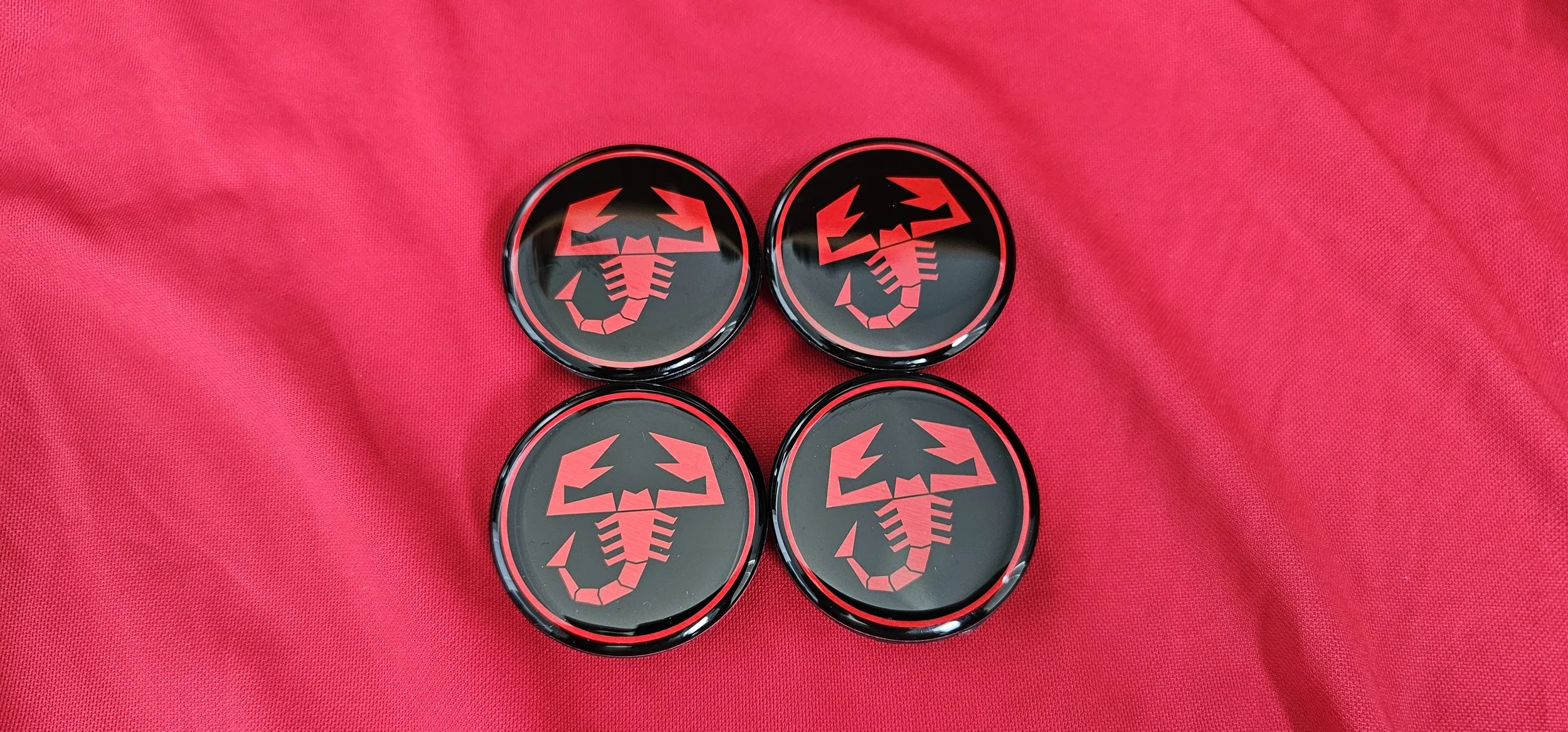 Fiat 500 Abarth Wheel Center Caps