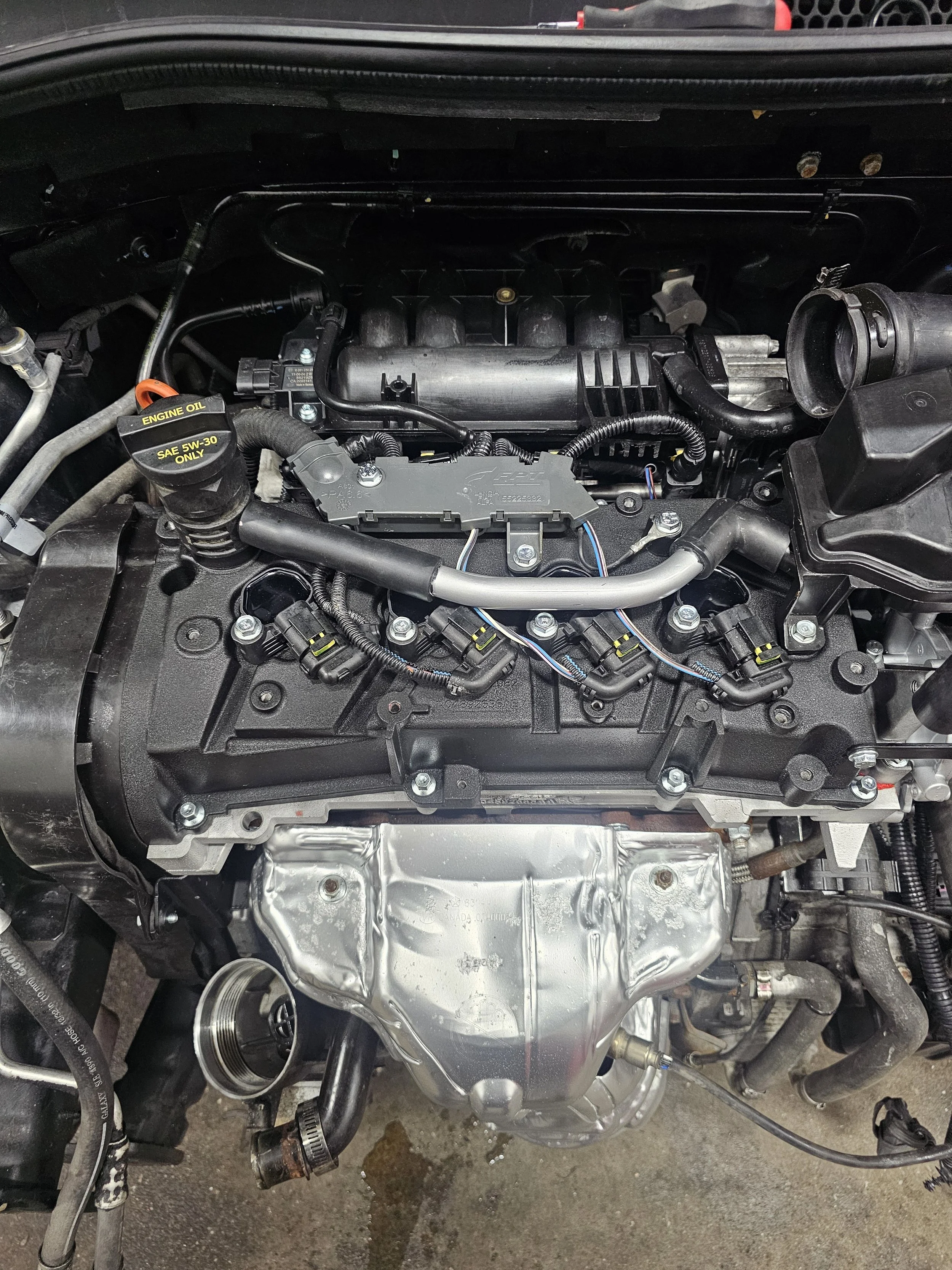 After engine bay restoration