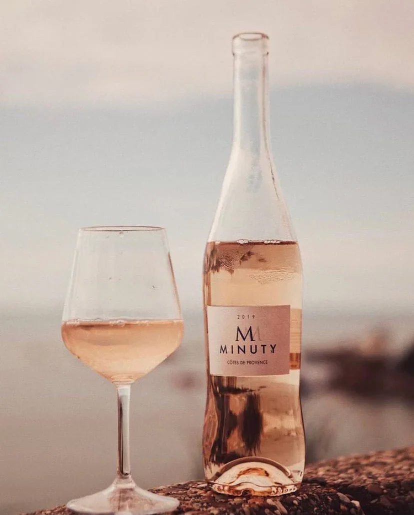 M de Minuty Côtes de Provence bottle and glass