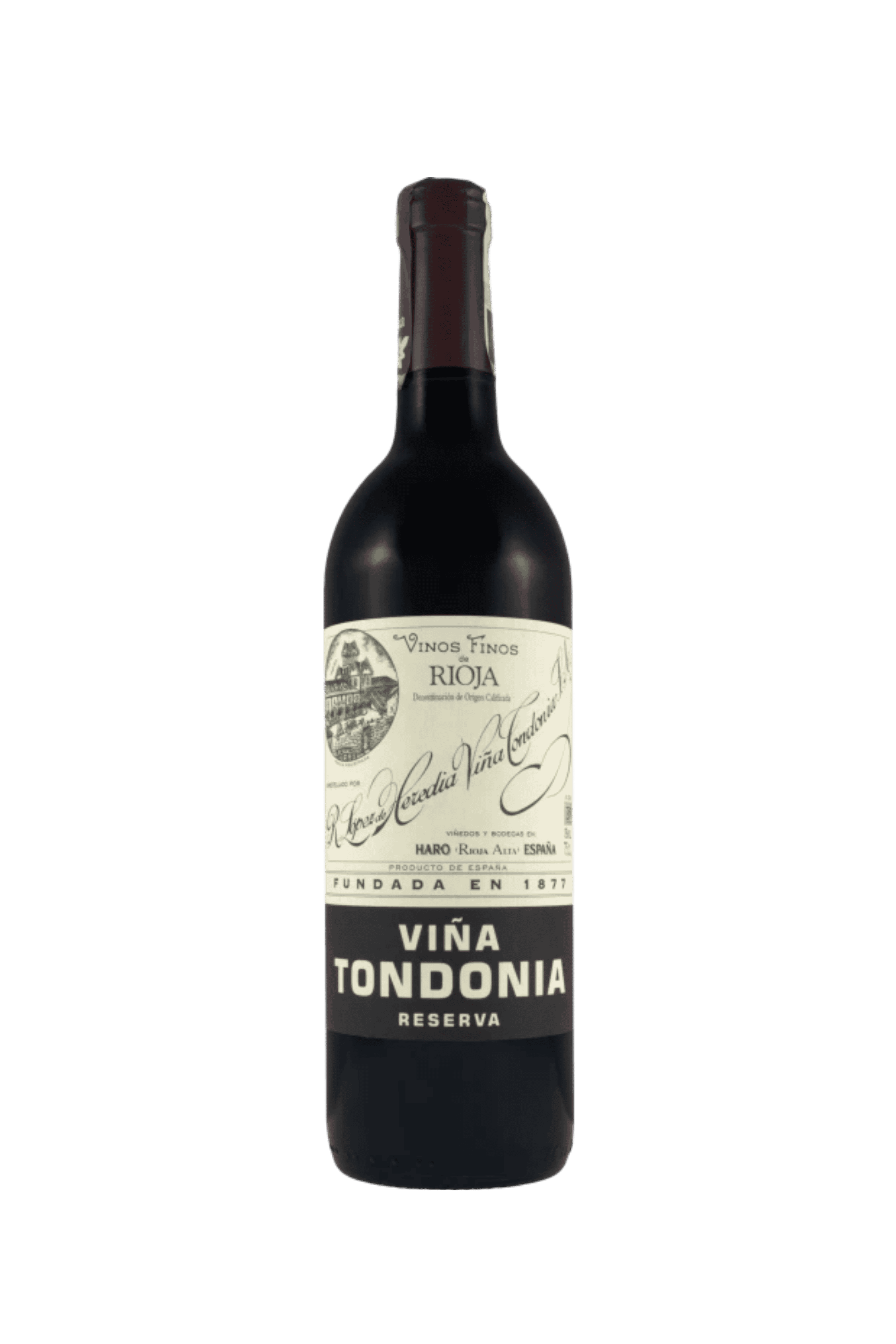bottle of rioja