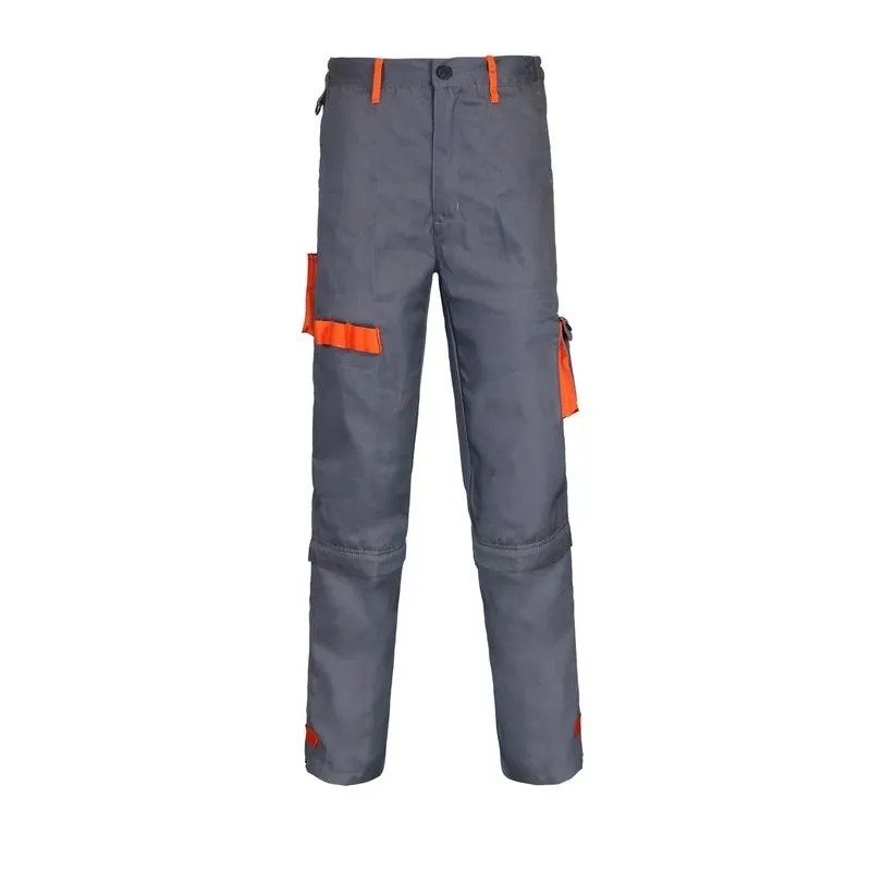 ACTIVEX Pantalón Cargo Gabardina Gris Naranjo