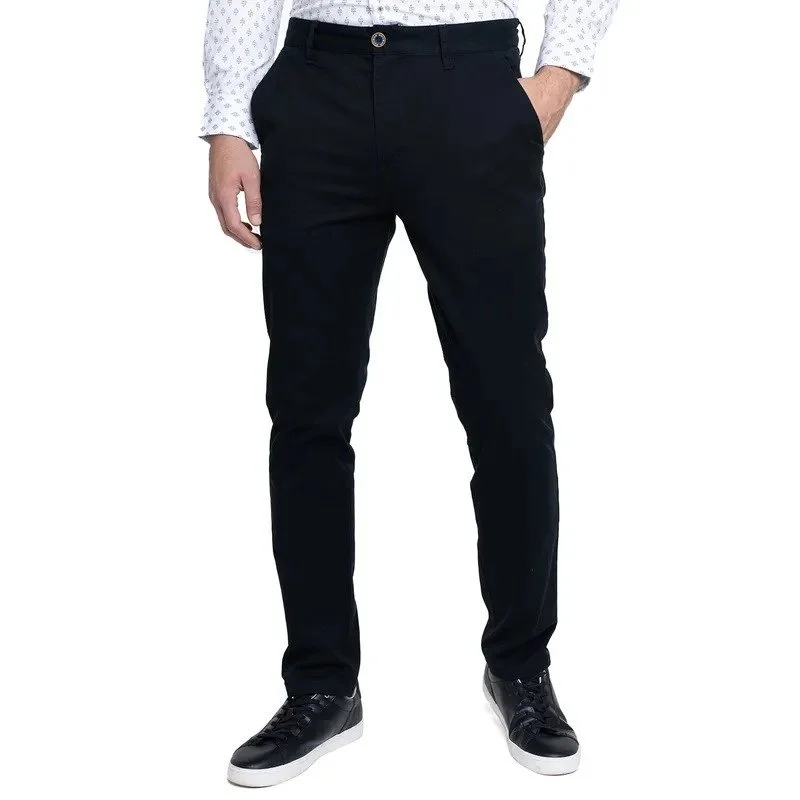 POTROS Pantalón Budapest Hombre Negro Algodón