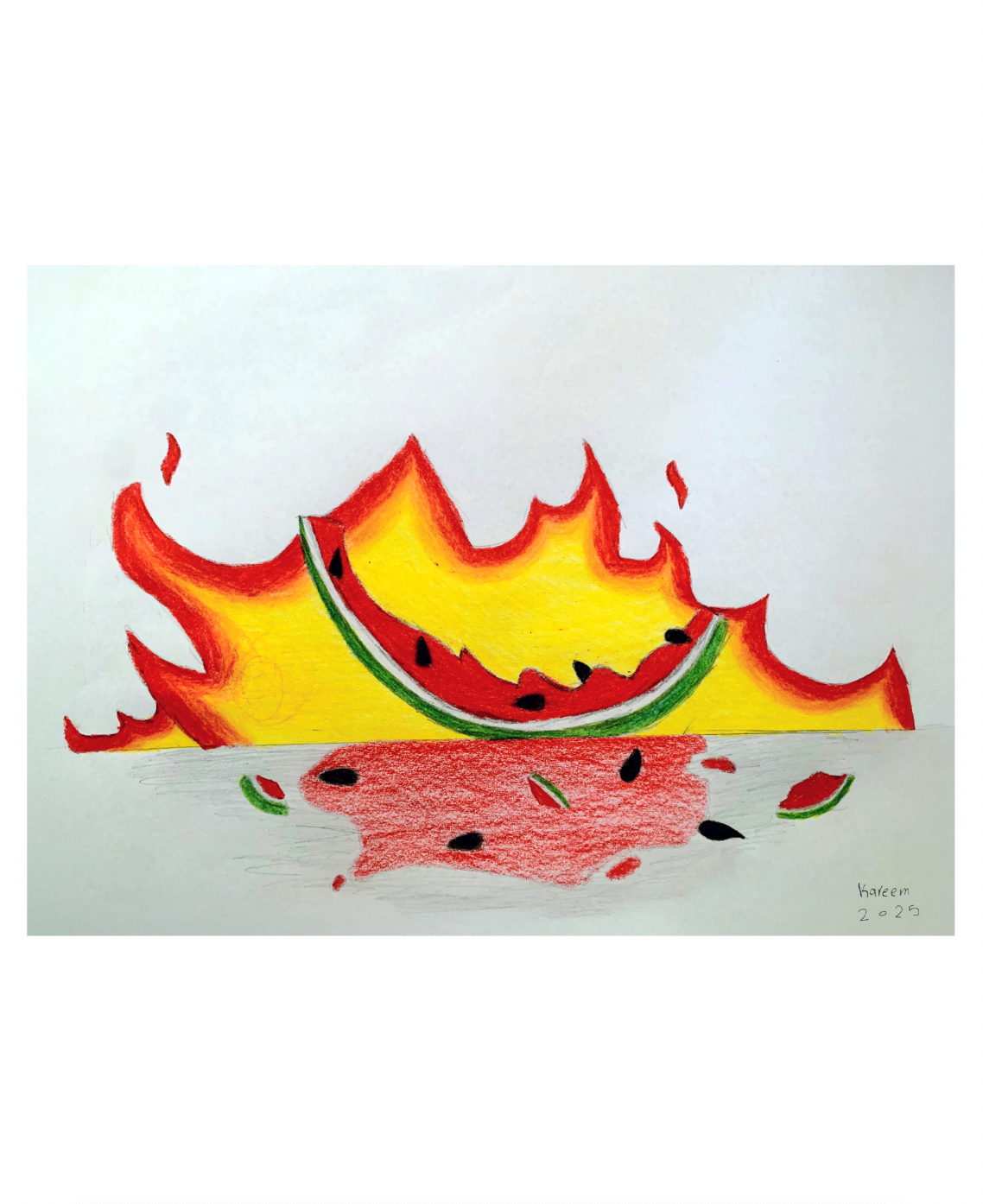 Kareem Art Print - Watermelon