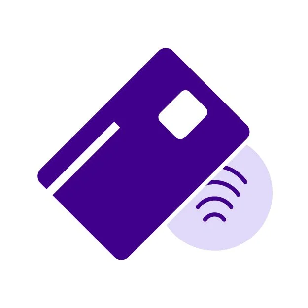 Contactless card tap icon