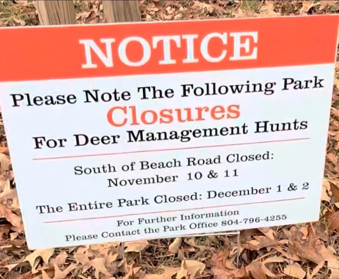 Remember Pocahontas will be closed Monday and Tuesday for hunting. The entire park is closed including the fireroads and all trails. #dailytrailreport