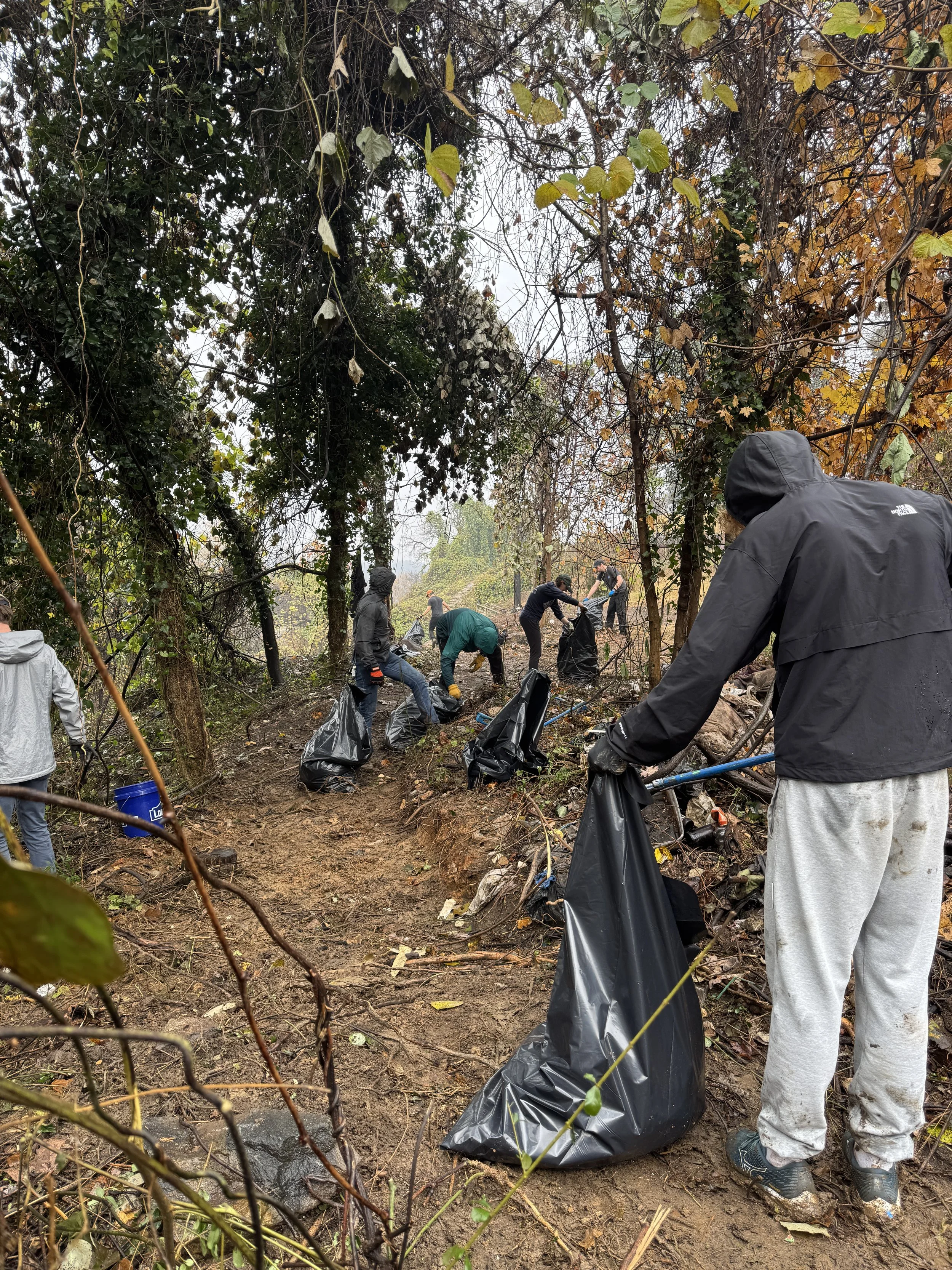 Trailwork at Pine Camp