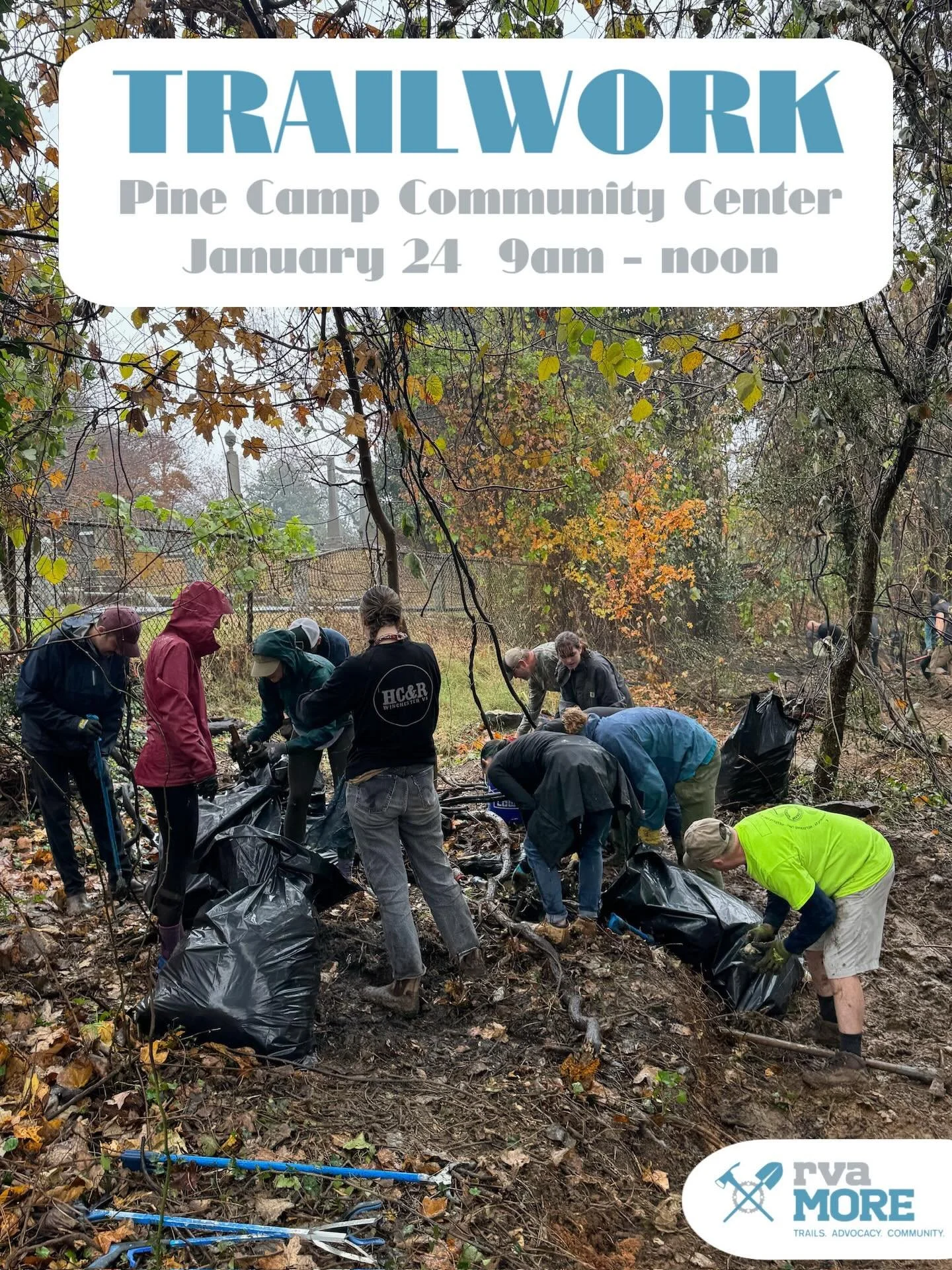 We need your help! The first JRPS trailwork day of 2026 is happening in a week and a half, on January 24th, and we hope you can come join in.

We&rsquo;ll be hosting a litter cleanup project similar to the most recent Northbank project, this time add