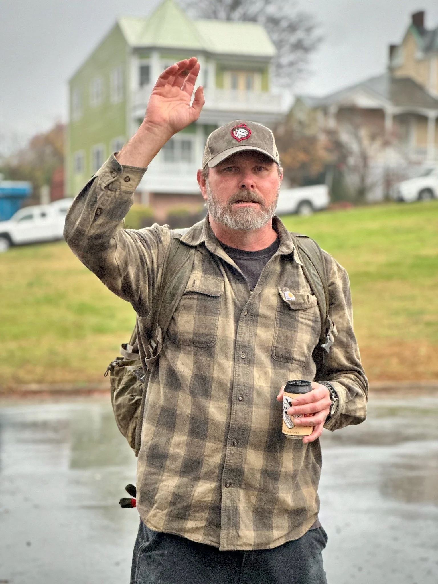 volunteer leader organizing trail work