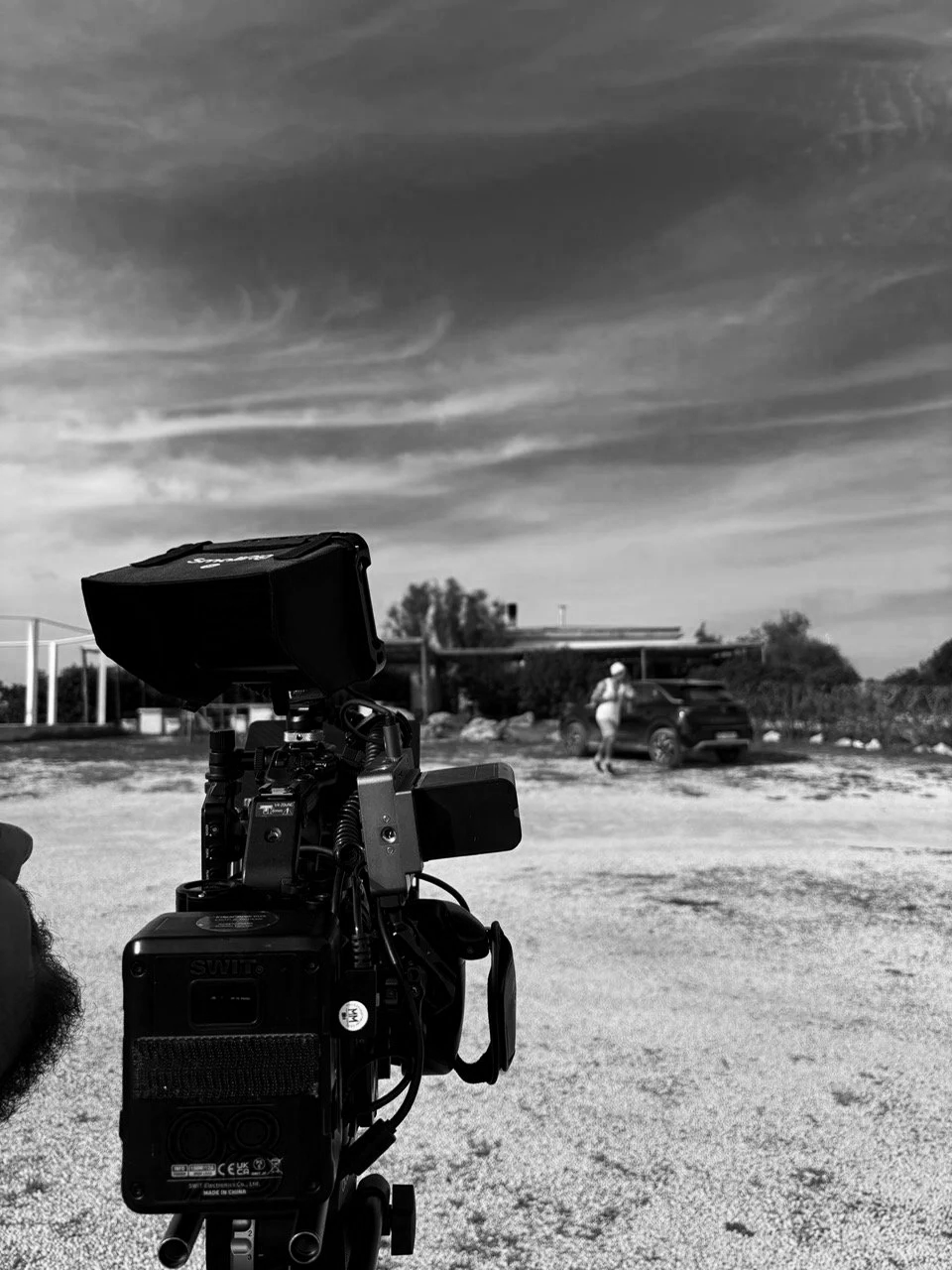 Behind the scenes of short film, In Bocca Al Lupo (2025), shot in Sicily with Cozmos Films. Tom Colley: writer, director, producer, actor.