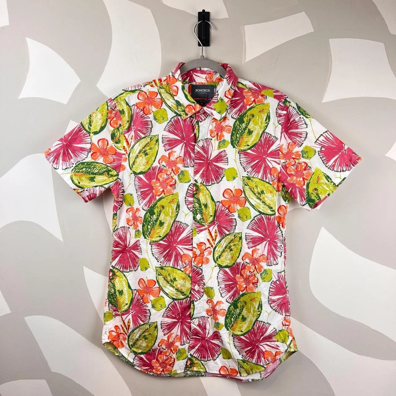 Bonobos Amalfi Premium Short Sleeve Button Up Shirt | M