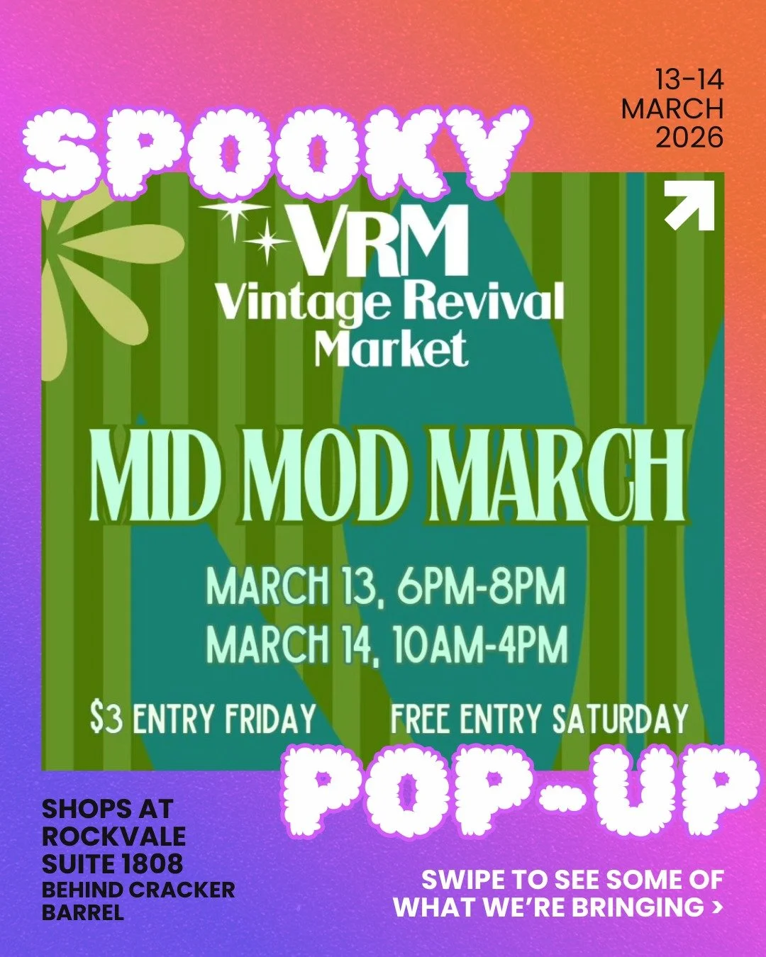 Come see me this Friday and Saturday at the @vintagerevivalmarketlancaster Mid Mod March event!