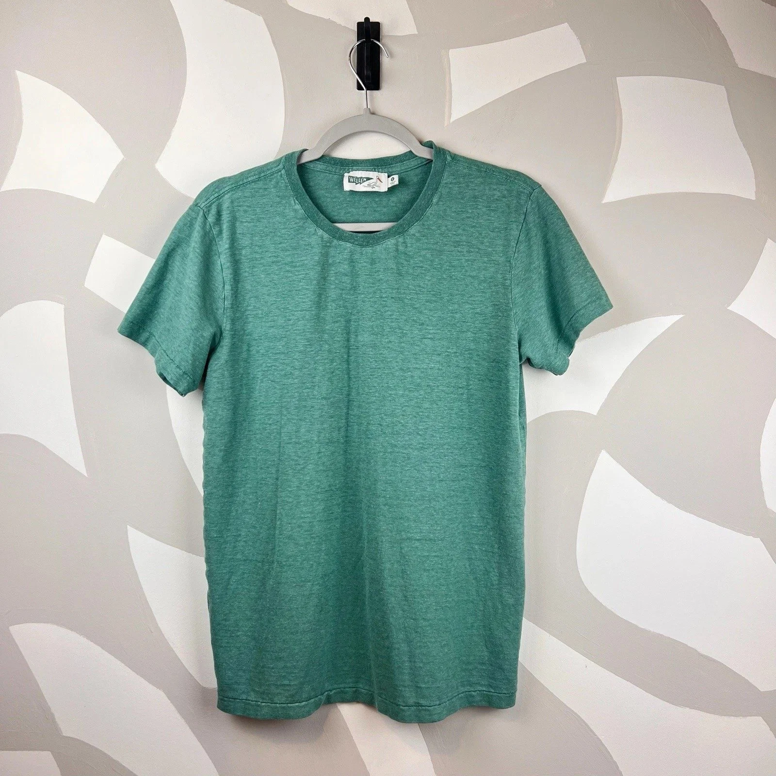 Wellen Teal Hemp T-Shirt | S