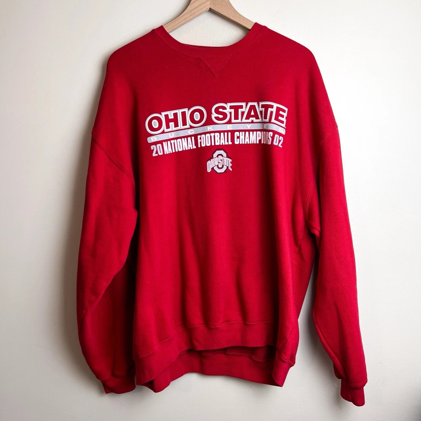 Ohio State 2002 National Football Champions Pullover Sweatshirt | XL