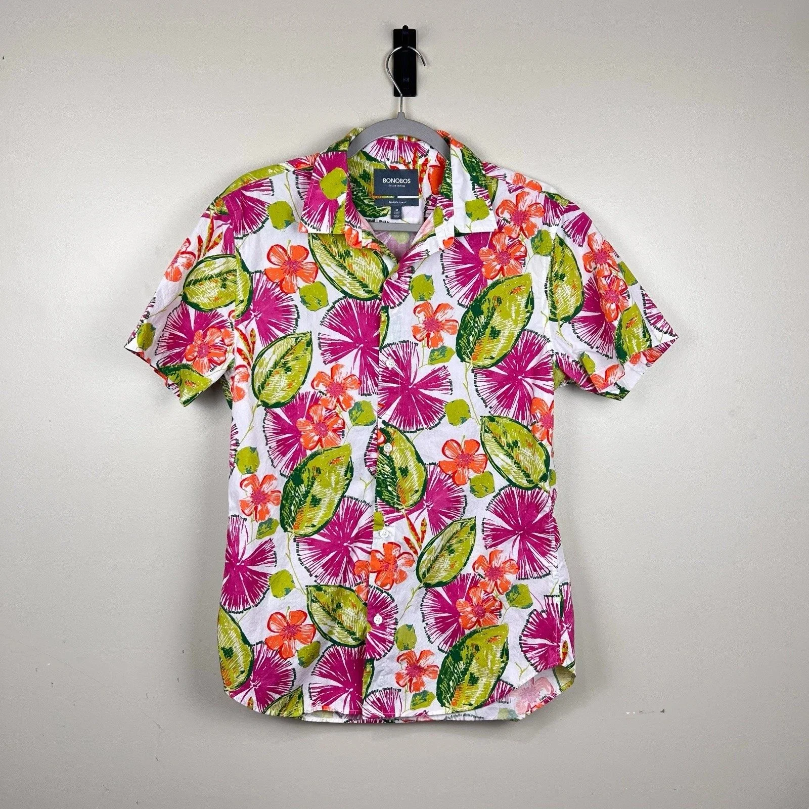 Bonobos Amalfi Premium Short Sleeve Button Up Shirt | M