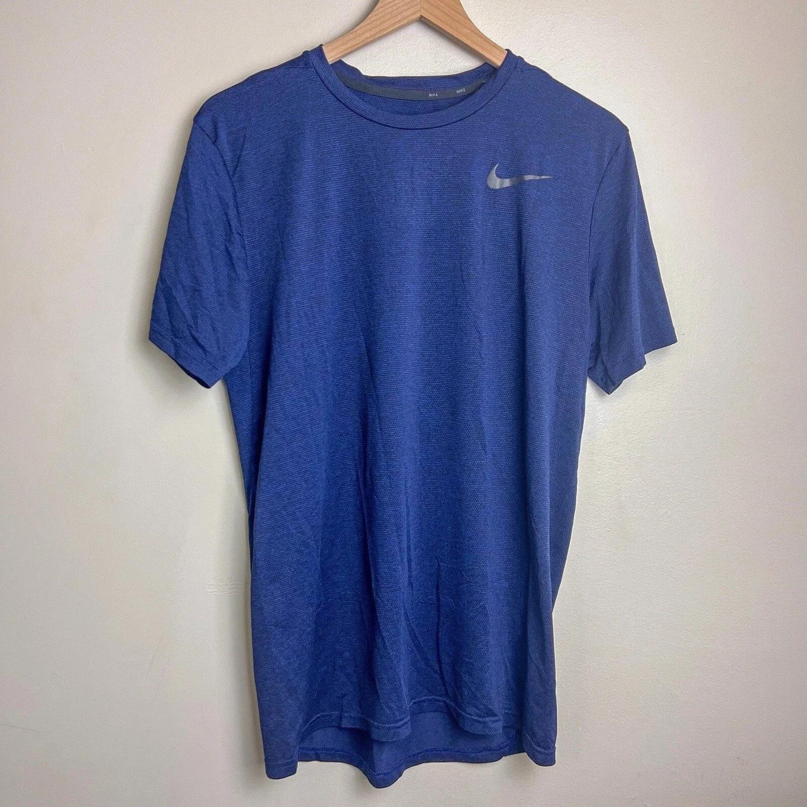 Navy Blue Nike Dri-Fit Miler Workout T-Shirt | M