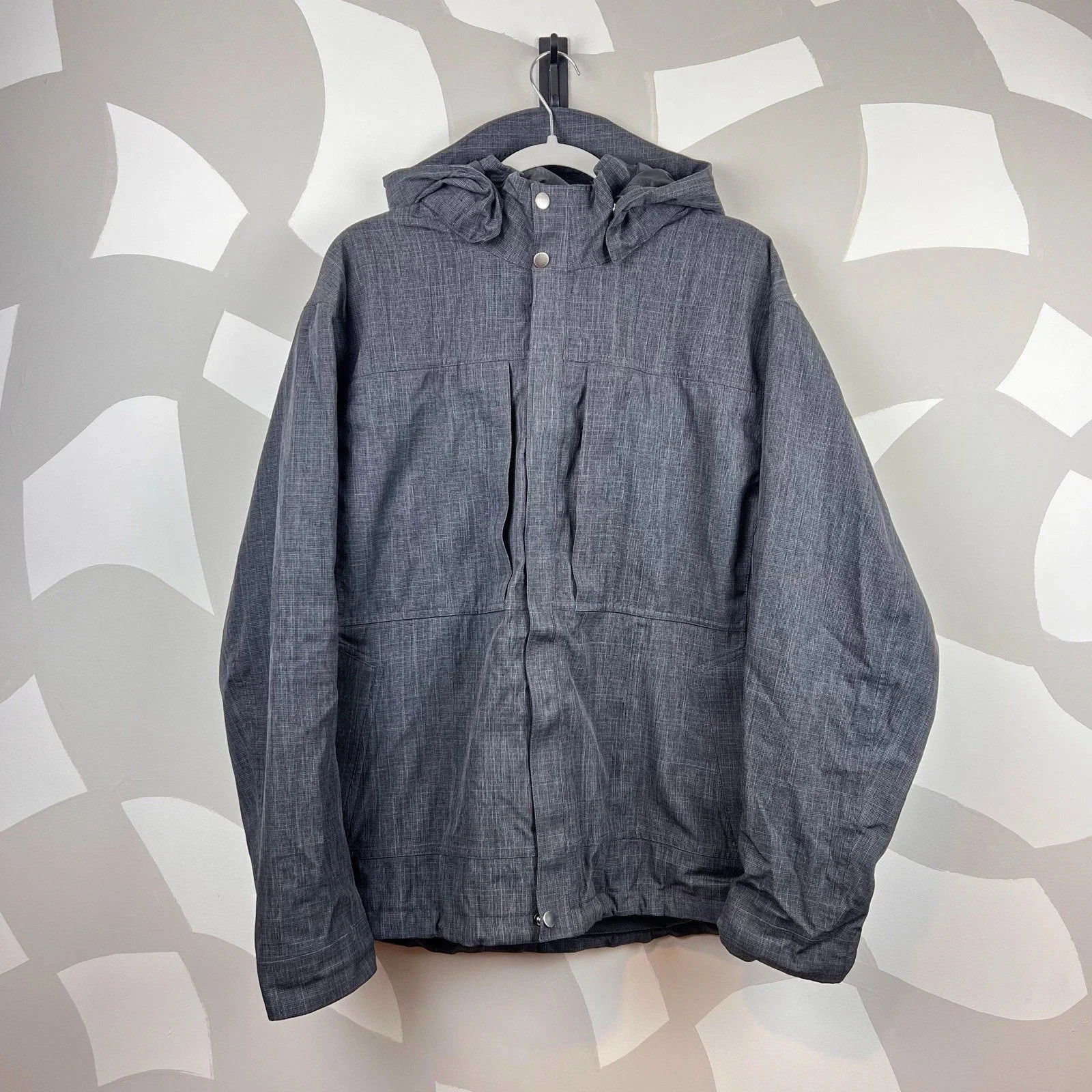 REI Gray Men's Hooded Coat | L