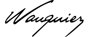 Logo de la marque Wauquiez, fabricant de bateaux de luxe.