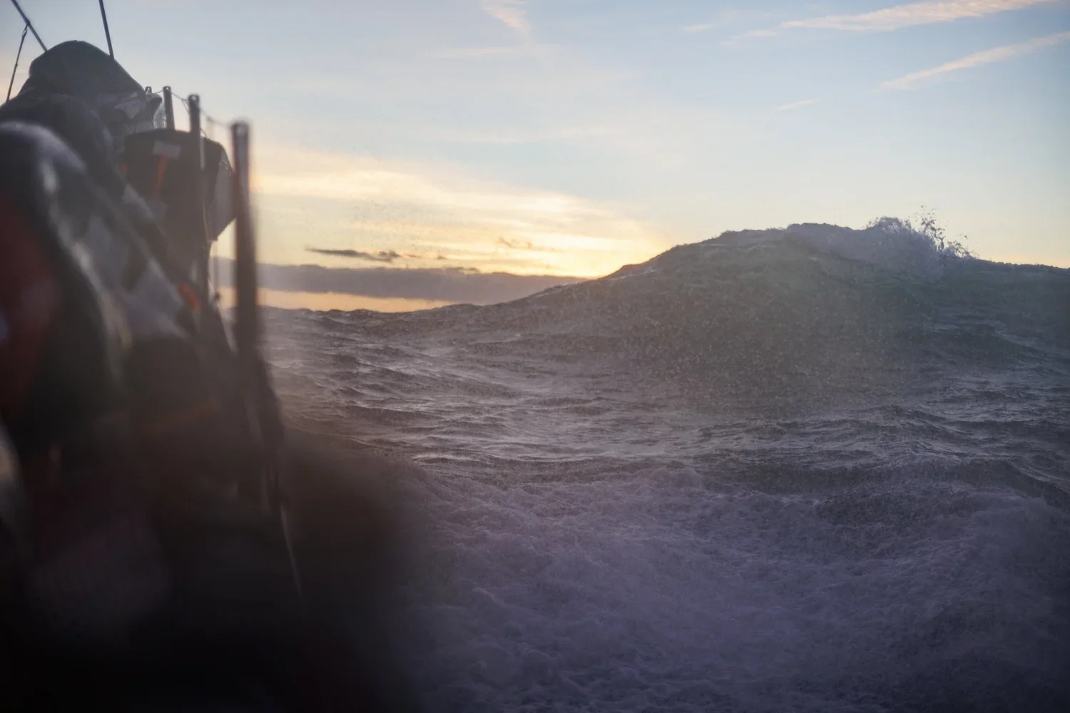 Action photography during The Ocean Race 22/23.
