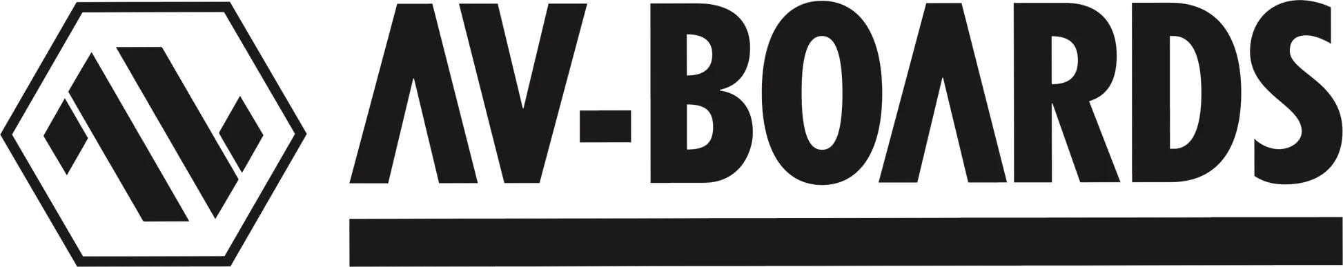 Logo de la marque AV BOARDS, une marque d'équipements pour windsurf.