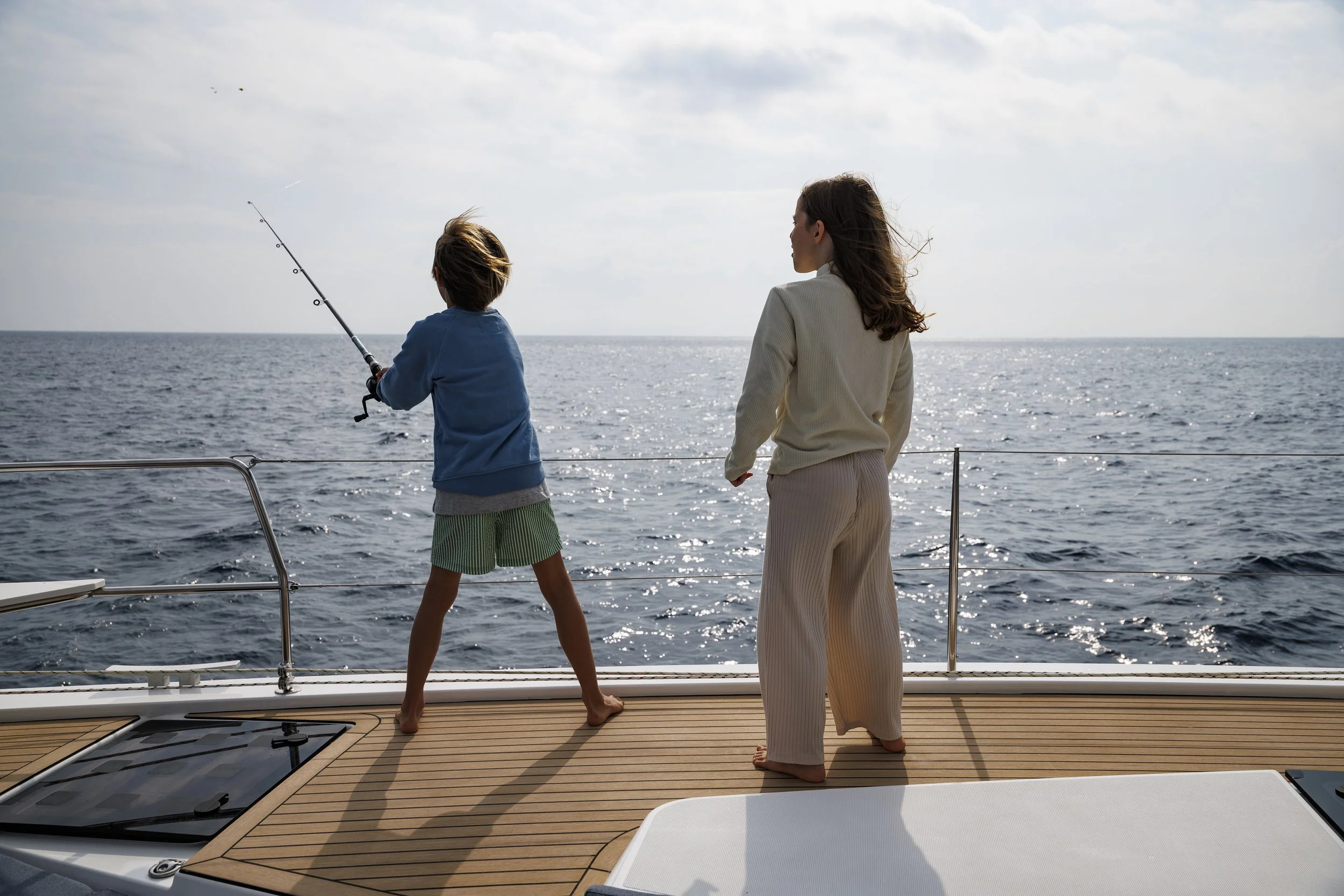 Kids onboard, Bali Catamarans catalog.