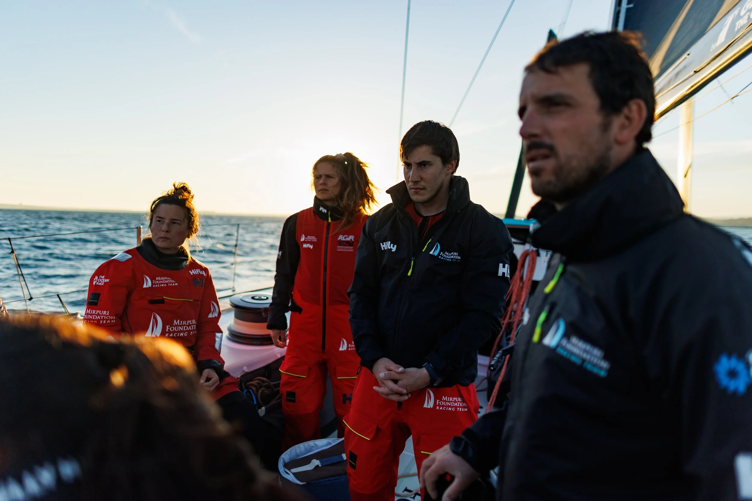 Shooting the sailing crew of Mirpuri Foundation during The Ocean Race.