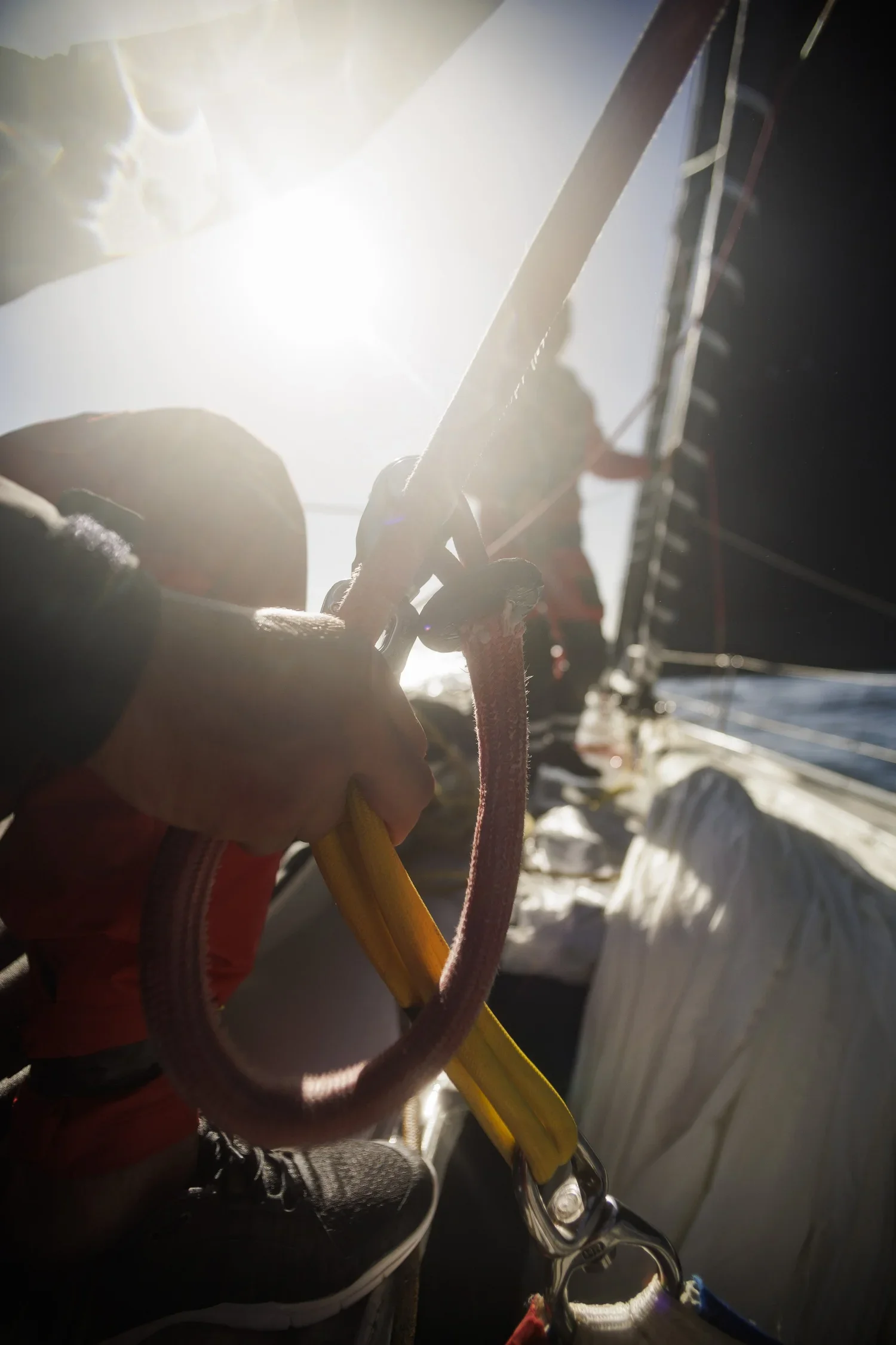 Action photography during The Ocean Race 22/23.