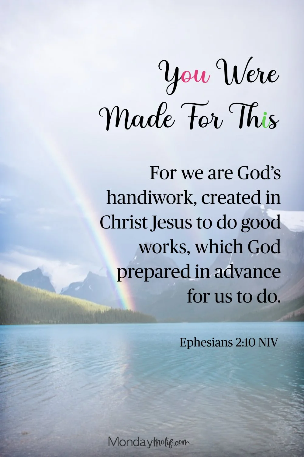 Ephesians 2:10 Bible verse about life