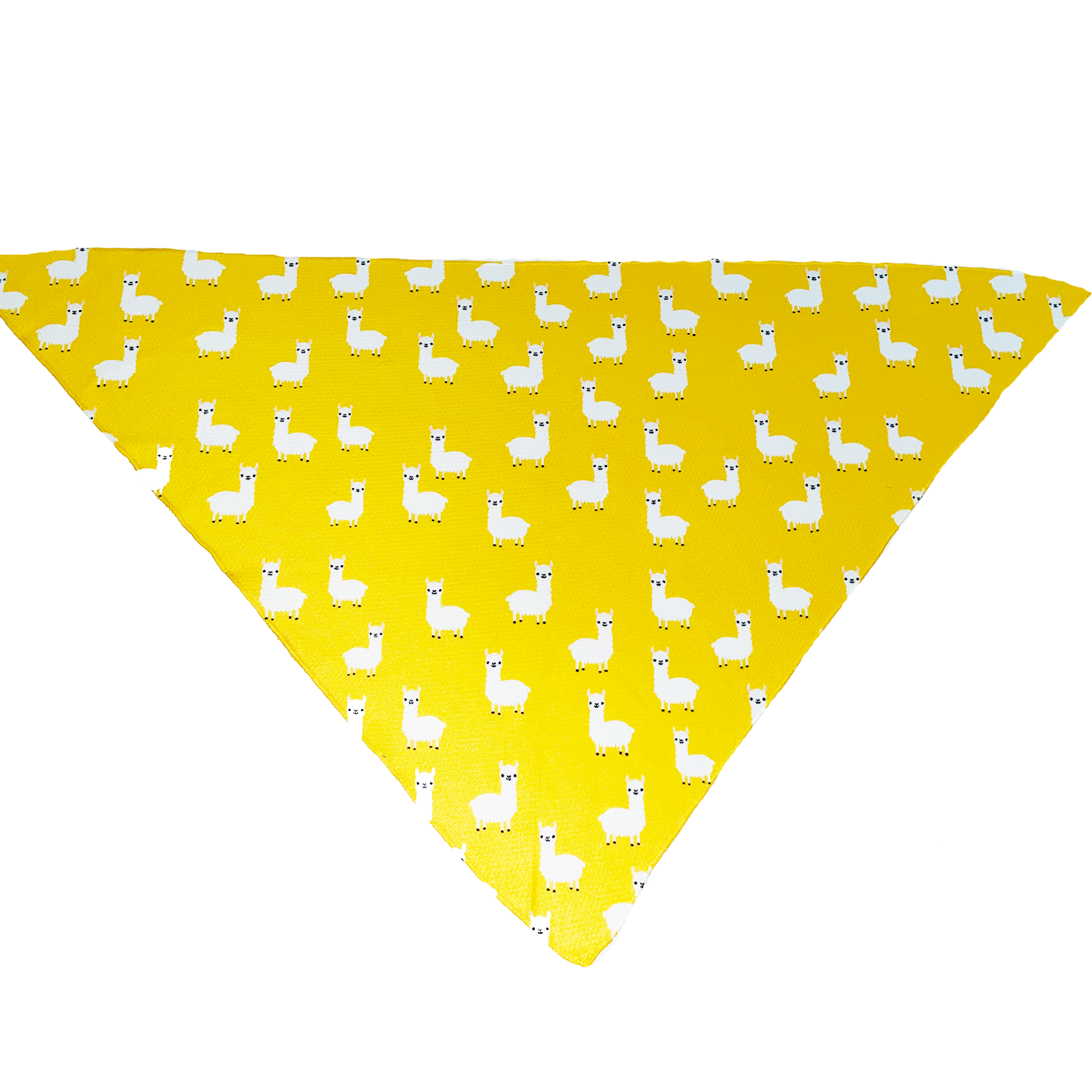 Yellow Llama Tie On Dog Bandana
