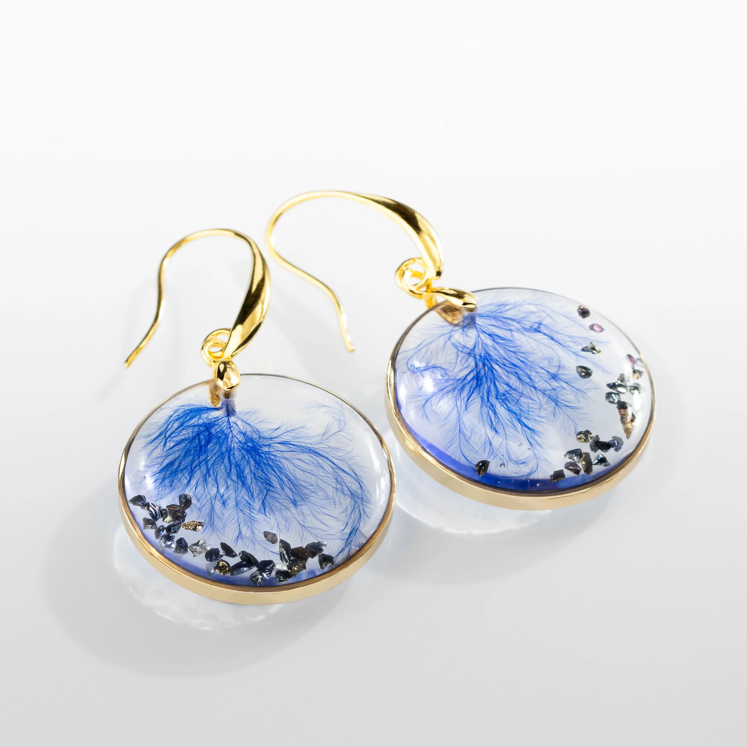 Azure Feather & Gold