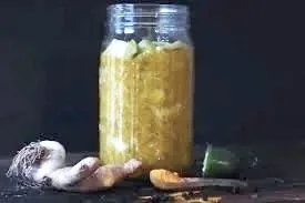Prepping Anti-Inflammatory foods like Turmeric Sauerkraut