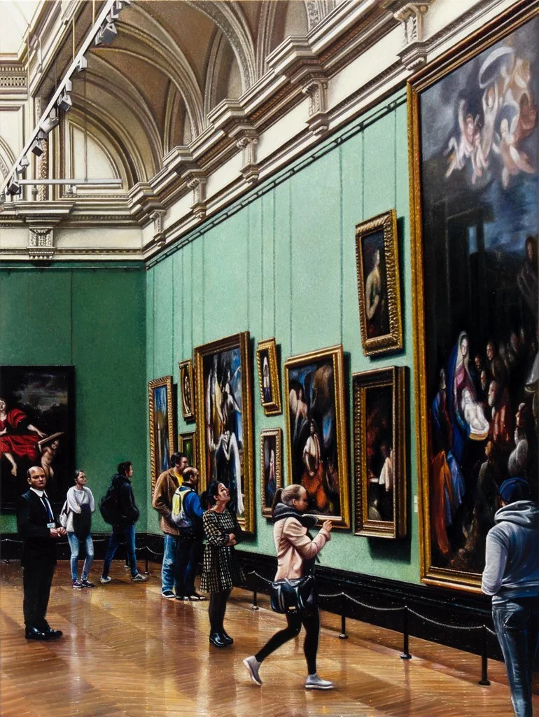 The Museum Visitors 2 120 x 90 cm