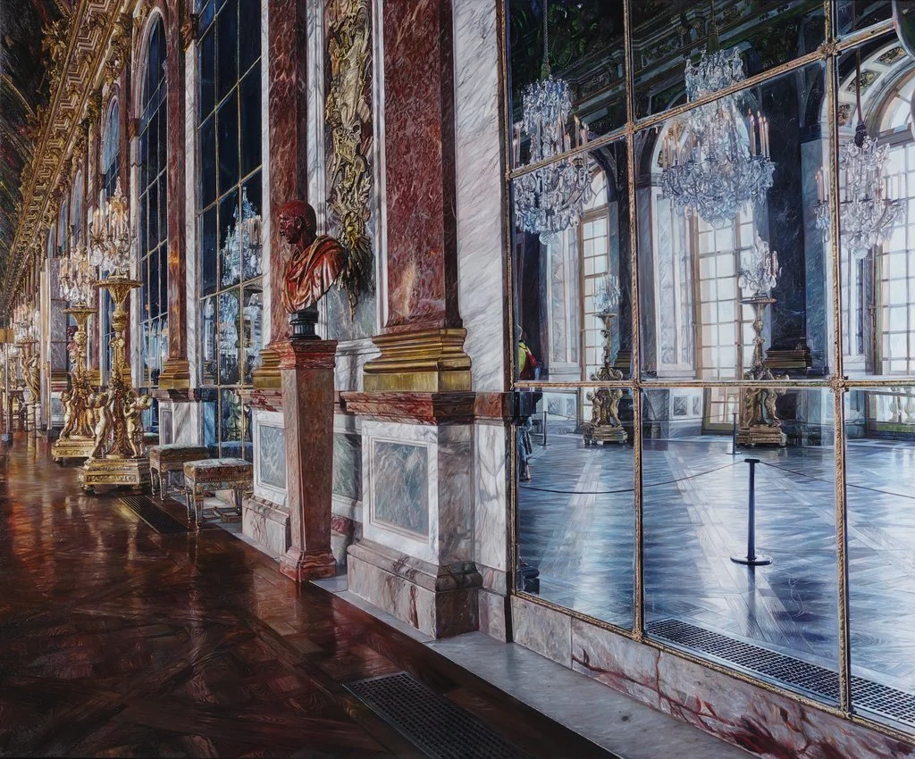 Spiegelgalerie mit Fenstern und Reflexionen – Lars Reiffers