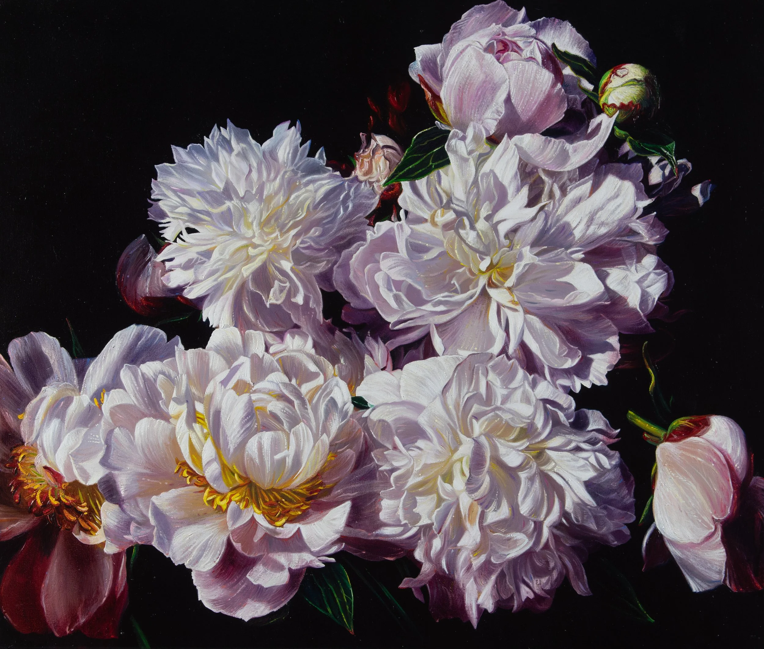 mémoires du printemps 50x60 cm Öl auf Nessel