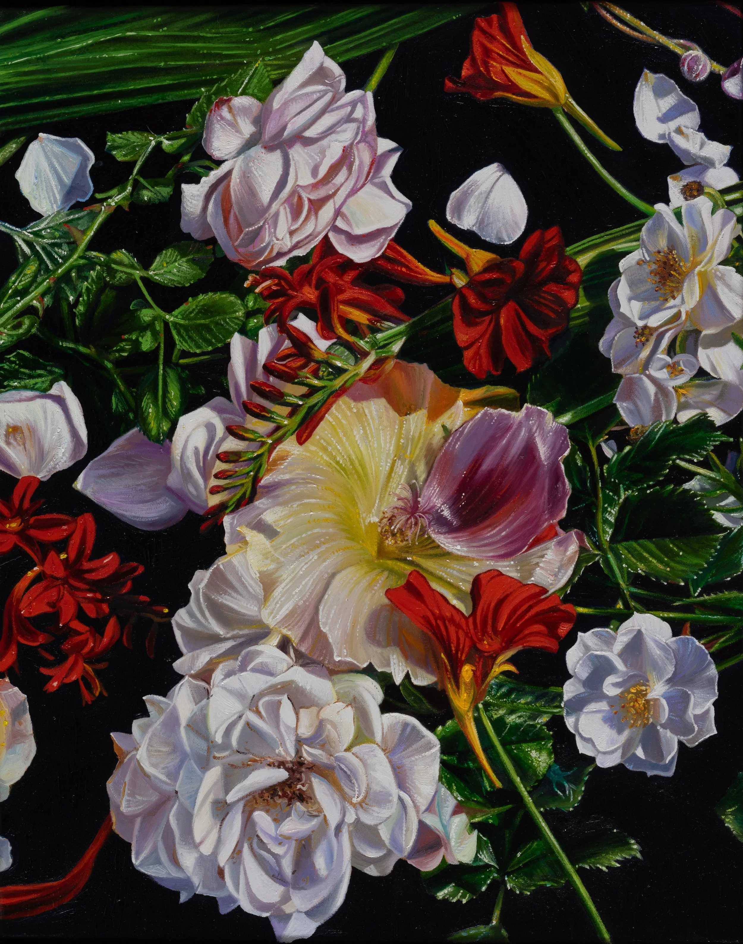 wild summer 50x40 cm Öl auf Nessel