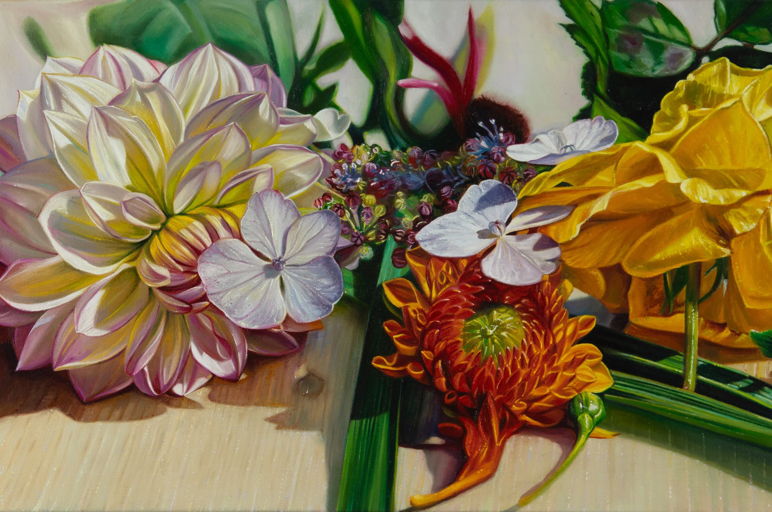 Summer 40x60 cm Öl auf Nessel