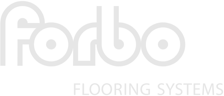 The logo of Forbo Flooring Systems in white text on a black background.