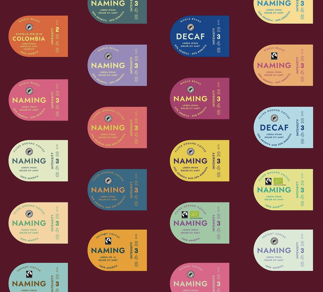 Packaging Pelican Rouge coffee naming labels.png