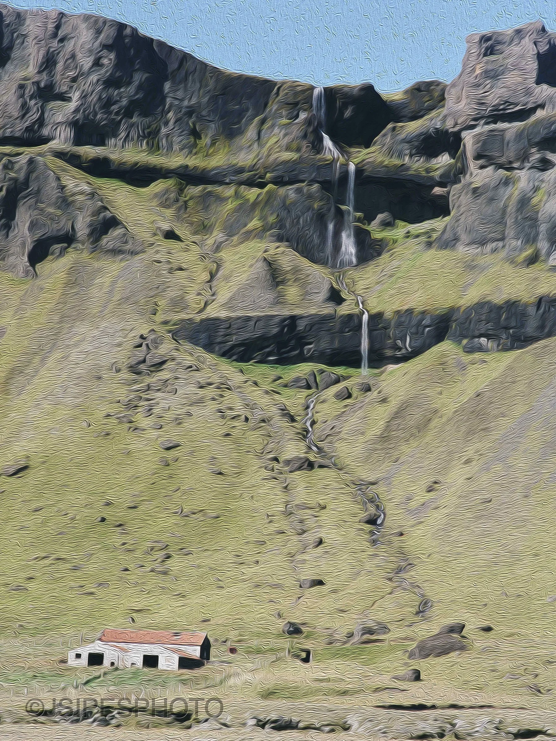 Farm Falls Paint Brush Style