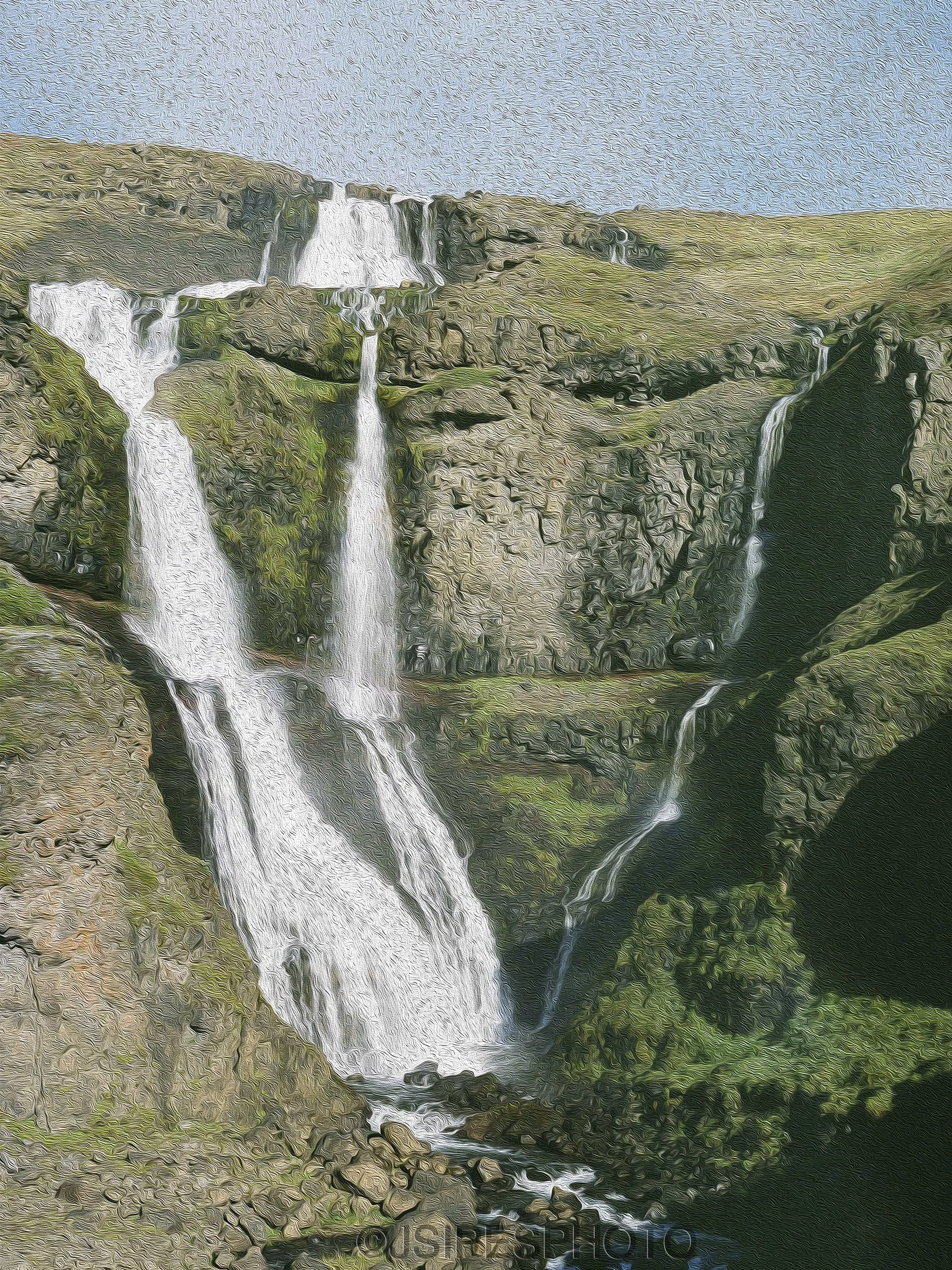 Karsh Waterfall Paint Brush Style