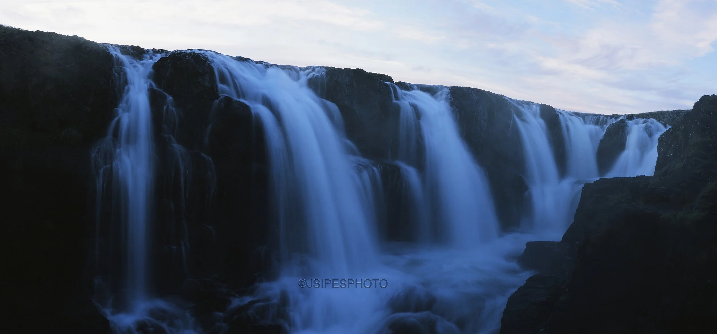 Waterfall over Iceland