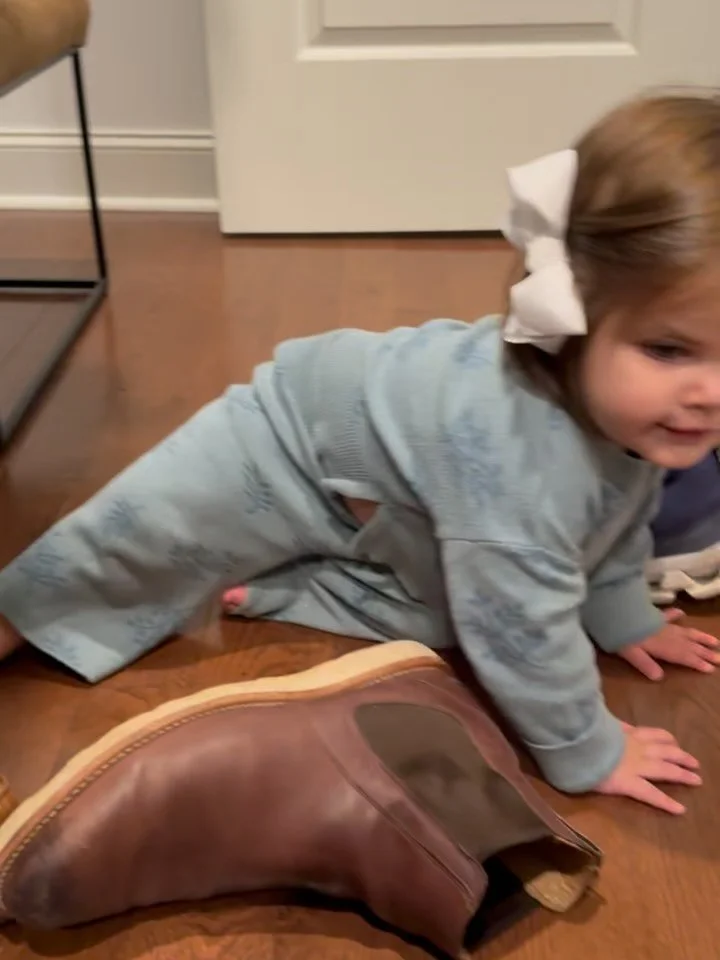 Knowing what you like and naming it. 

Sound on, please. 

Meet Penny. She&rsquo;s about 15 months and obsessed with shoes. Look at her. Listen to her. 

Here is a girl who knows what she likes and she&rsquo;s going to tell you all about it. 

Now, g