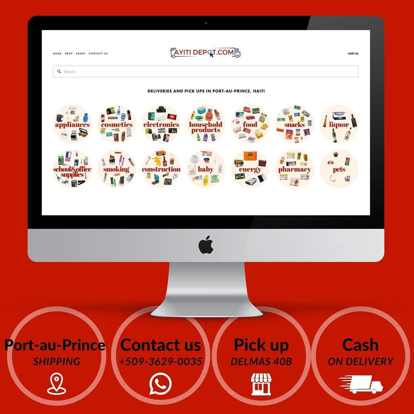 Everything you need in one place. Pay online or pay cash on delivery. .

#ayitidepot #shoponlinehaiti #haitiecommerce #shoponlineinhaiti #haiti  #haitianbusinesses #portauprince #ayiti #petionville #delmas #tabarre #haitians #haitian #thisishaiti #fr