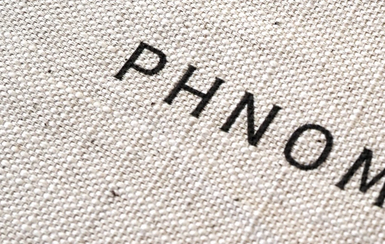 Crisp text on titled wall hanging option