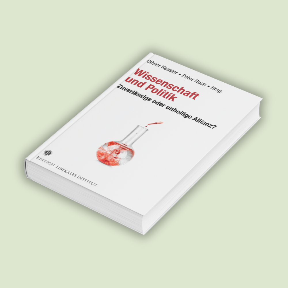 Buch mit dem Titel: „Wissenschaft und Politik: Zuverlässige oder unheilige Allianz?“ – mit einem Beitrag von Andreas Tiedtke