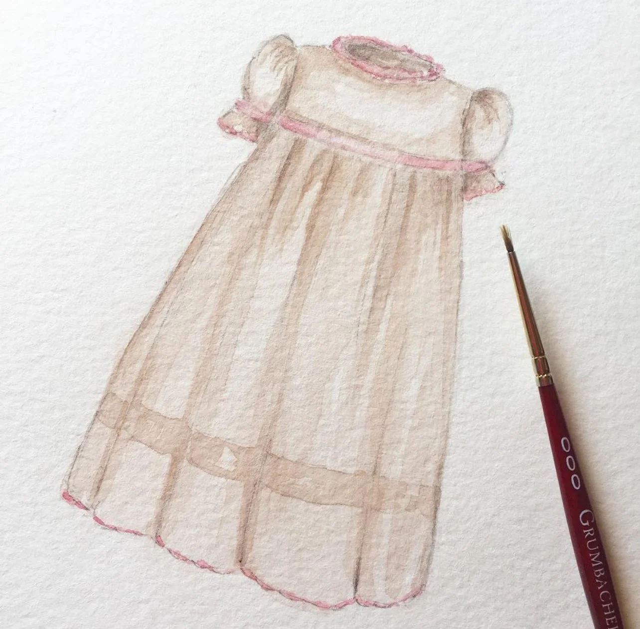 Frances Hereford Dress Illustration by Carrie Beth